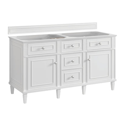 James Martin Vanities Lorelai 60" Bright White Double Vanity