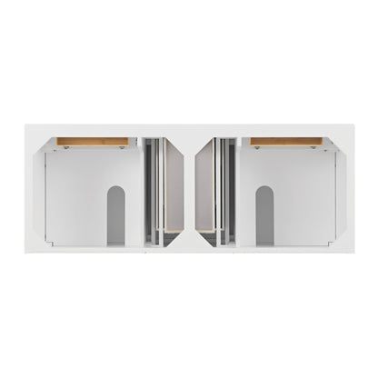 James Martin Vanities Lorelai 60" Bright White Double Vanity