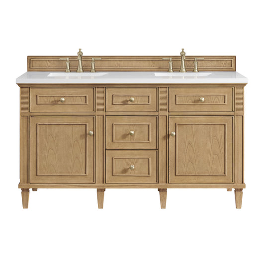 James Martin Vanities Lorelai 60" Light Natural Oak Double Vanity