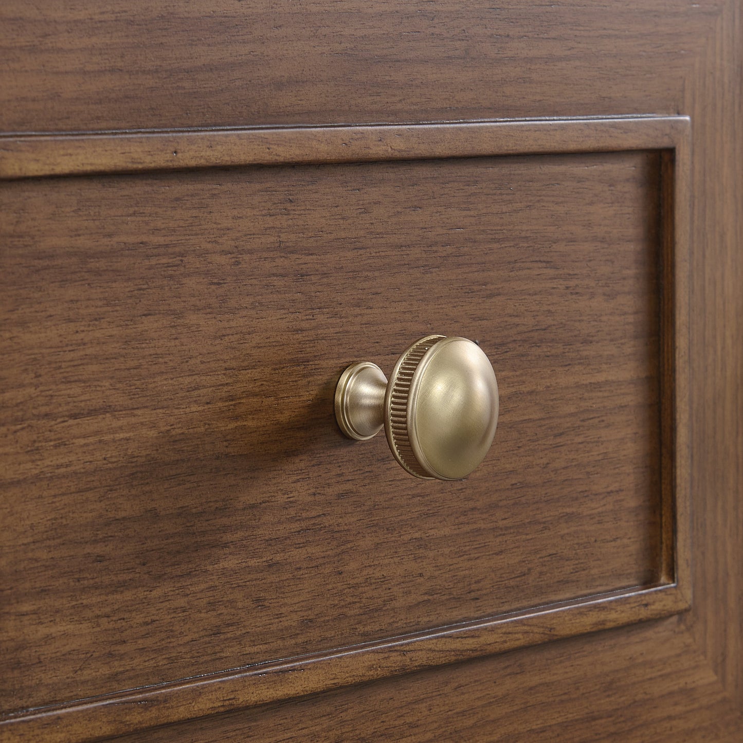 James Martin Vanities Lorelai 60" Mid-Century Walnut Double Vanity With 3 CM Eternal Marfil Quartz Top