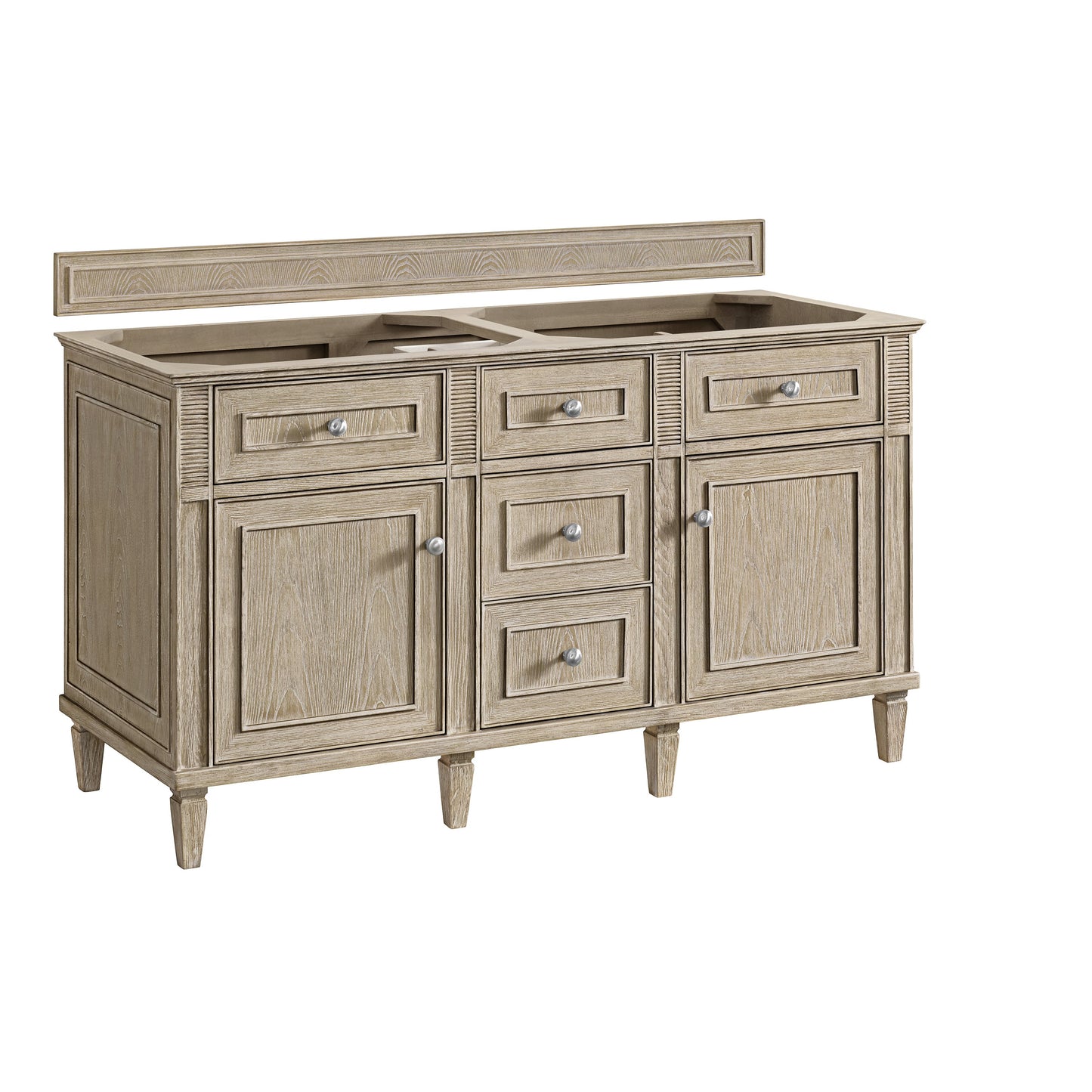 James Martin Vanities Lorelai 60" Whitewashed Oak Double Vanity