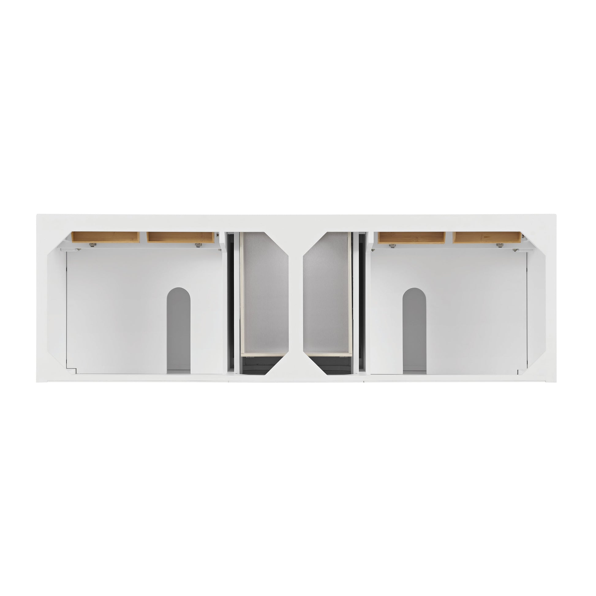 James Martin Vanities Lorelai 72" Bright White Double Vanity