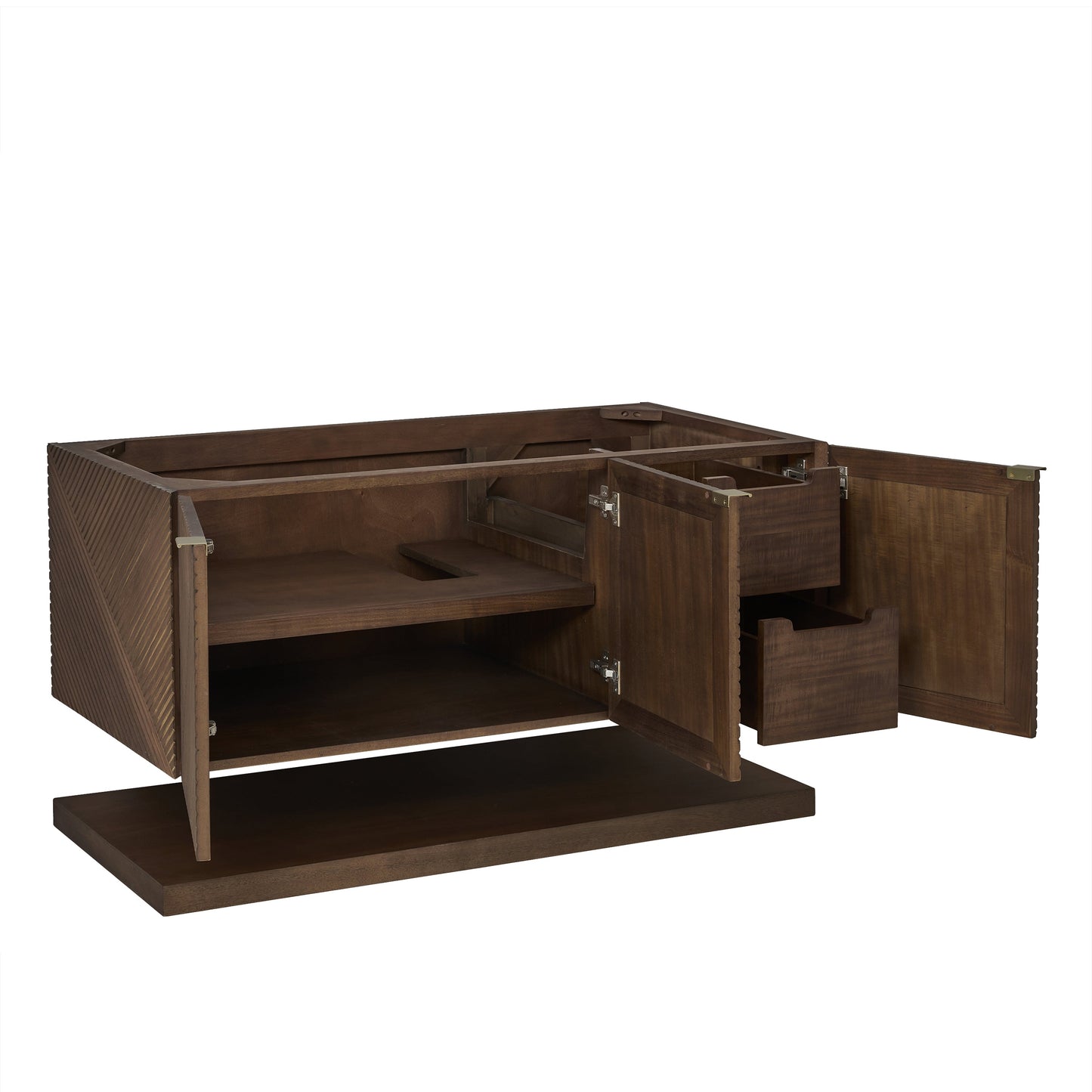 James Martin Vanities Marcello 48" Chestnut Single Vanity With 3 cm Charcoal Soapstone Quartz Top