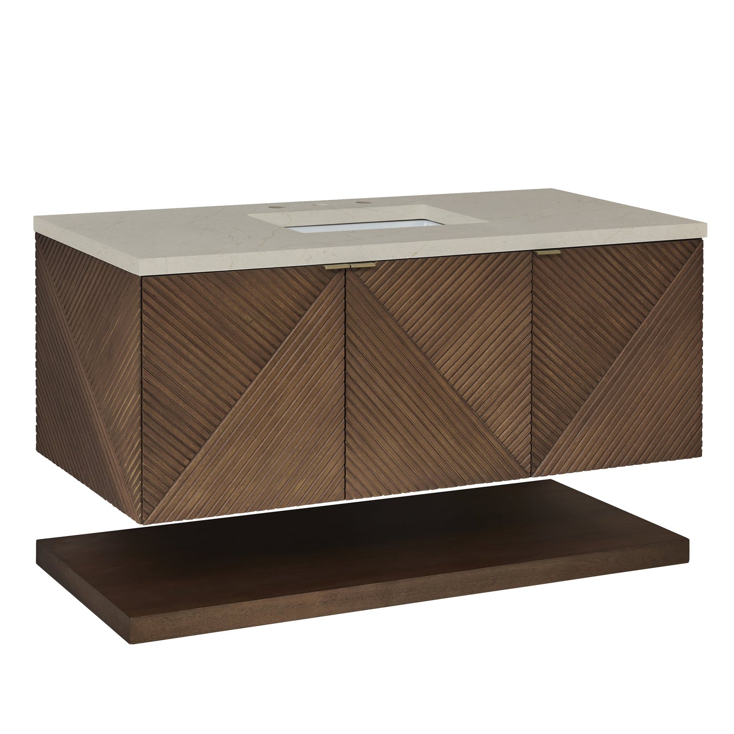 James Martin Vanities Marcello 48" Chestnut Single Vanity With 3 cm Eternal Marfil Quartz Top