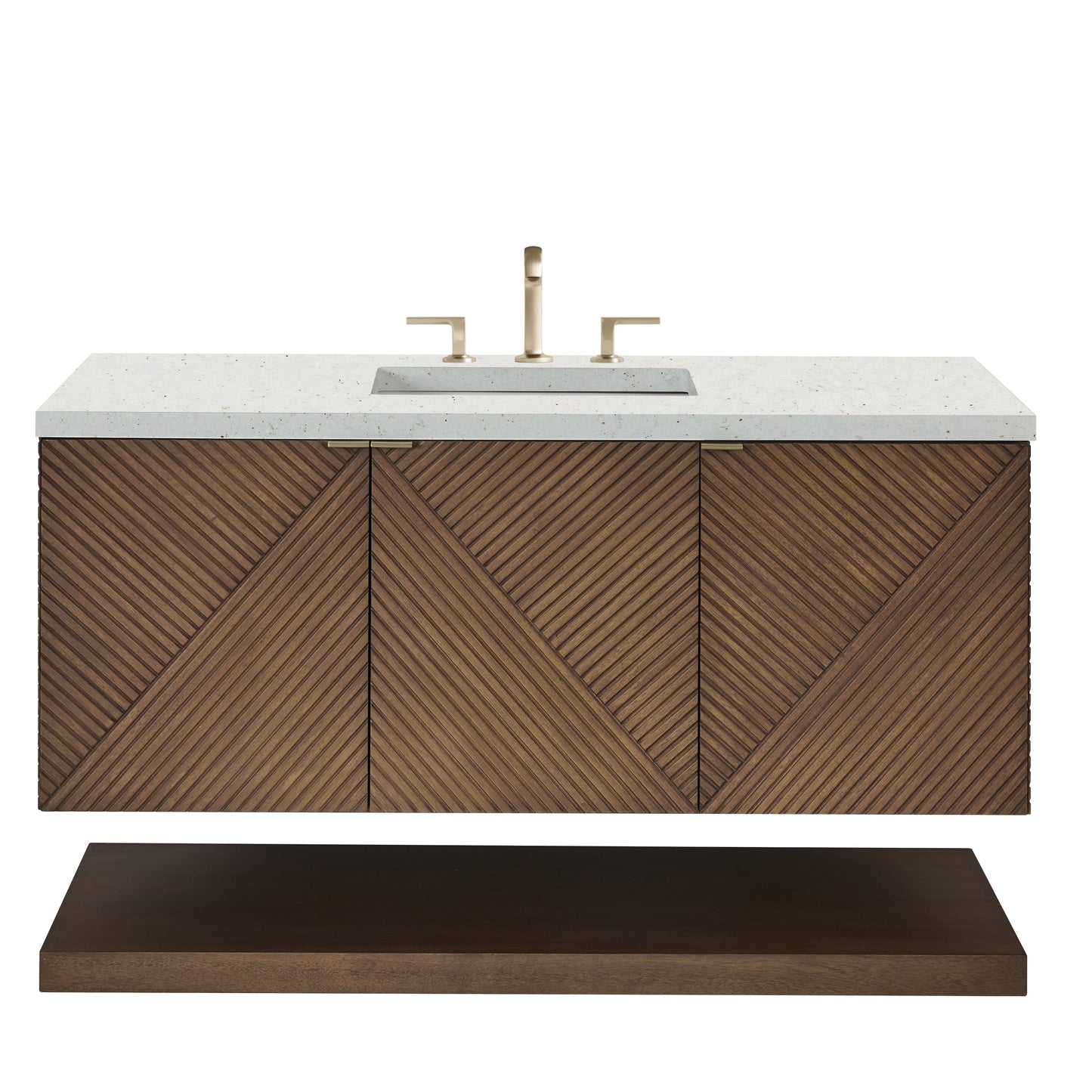 James Martin Vanities Marcello 48" Chestnut Single Vanity With 3 cm Lime Delight Quartz Top