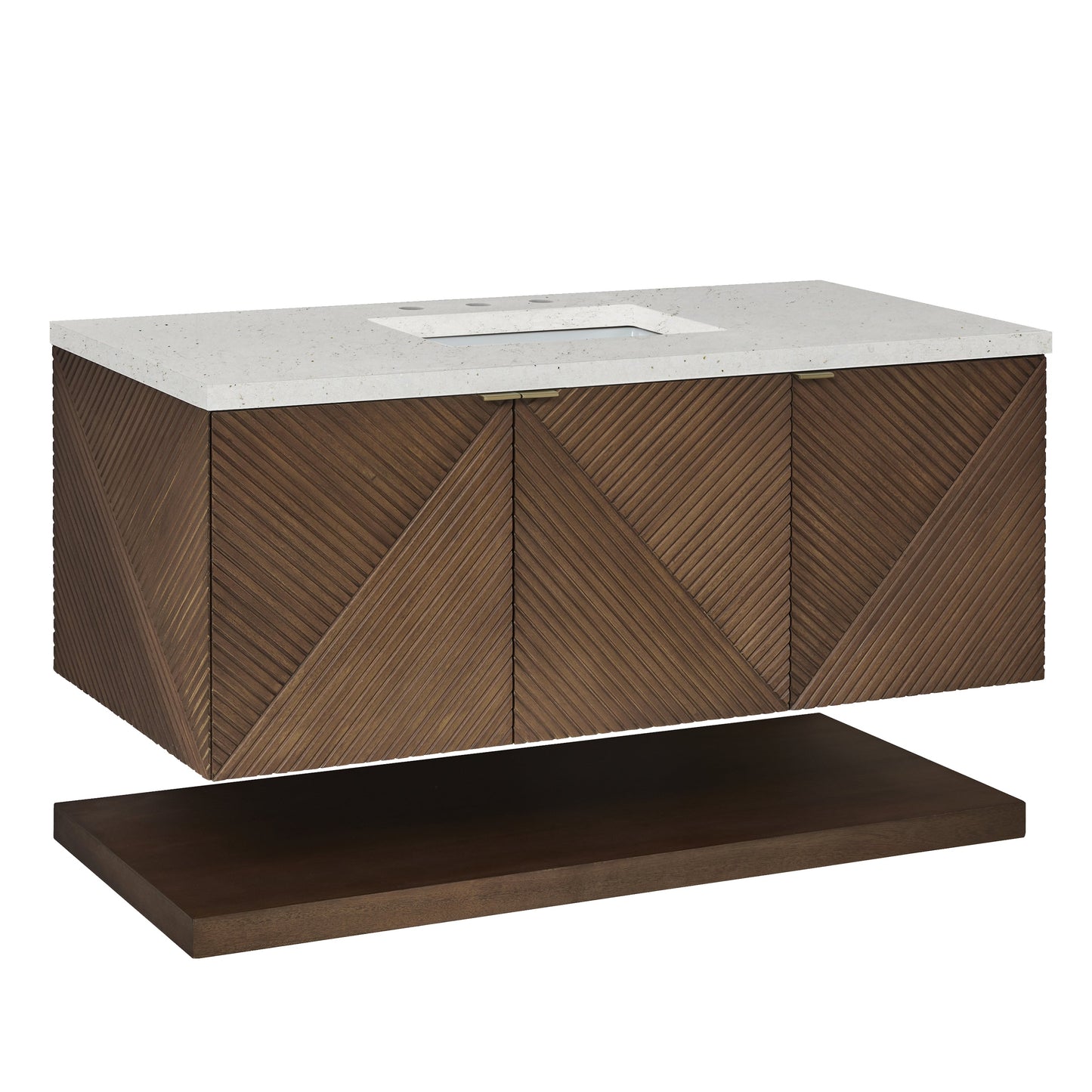 James Martin Vanities Marcello 48" Chestnut Single Vanity With 3 cm Lime Delight Quartz Top