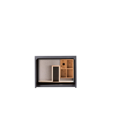 James Martin Vanities Milan 23.6" Modern Grey Glossy Single Vanity Cabinet
