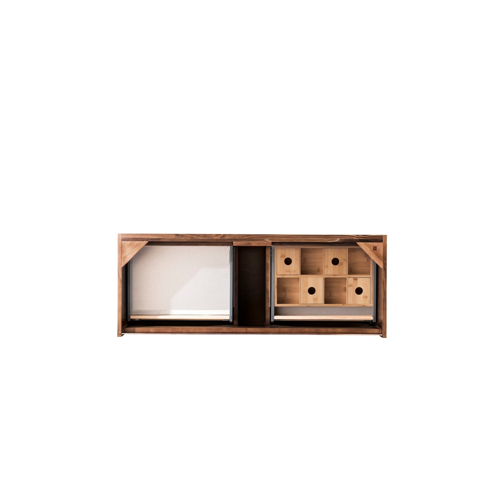 James Martin Vanities Milan 47.3" Mid Century Walnut Single Vanity Cabinet