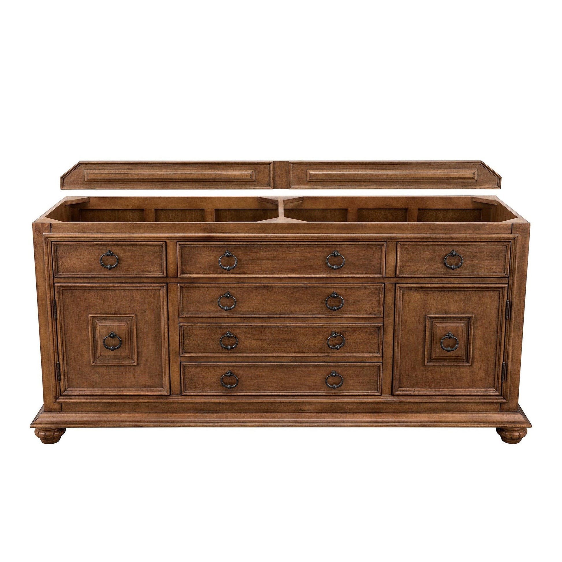 James Martin Vanities Mykonos 72" Cinnamon Double Vanity Cabinet