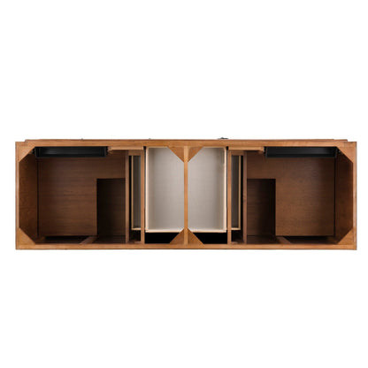 James Martin Vanities Mykonos 72" Cinnamon Double Vanity Cabinet With 3cm Grey Expo Quartz Top