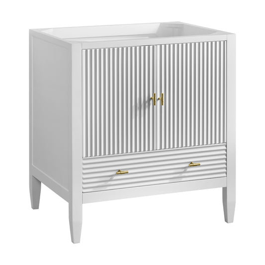 James Martin Vanities Myrrin 30" Bright White Single Vanity Cabinet