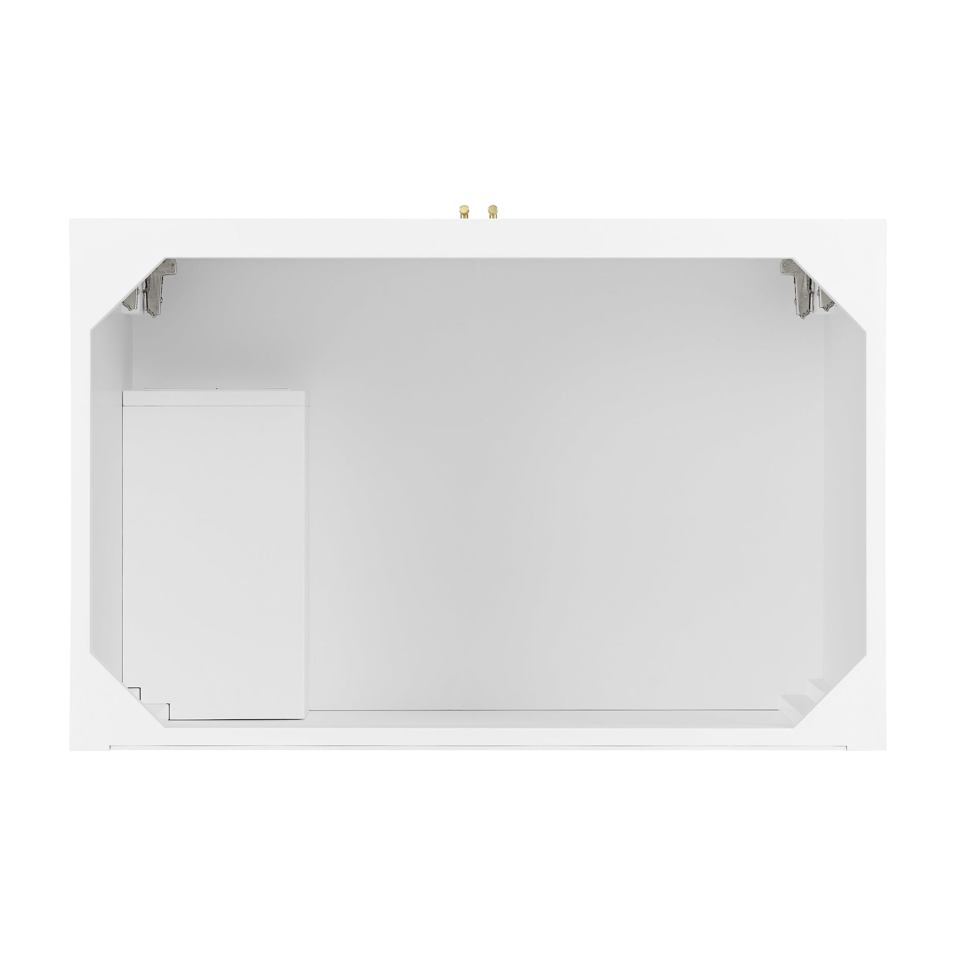 James Martin Vanities Myrrin 36" Bright White Vanity With 3 cm Arctic Fall Solid Surface Top