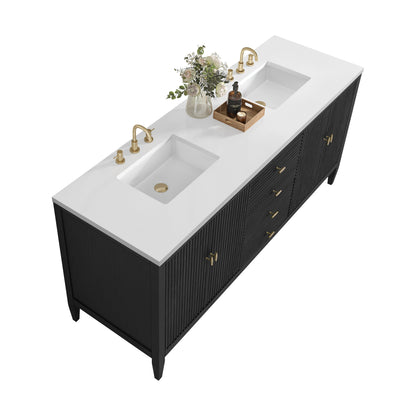 James Martin Vanities Myrrin 72" Carbon Oak Vanity