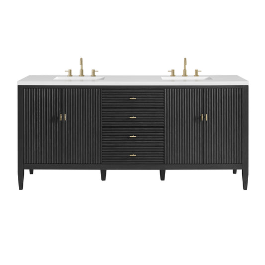 James Martin Vanities Myrrin 72" Carbon Oak Vanity