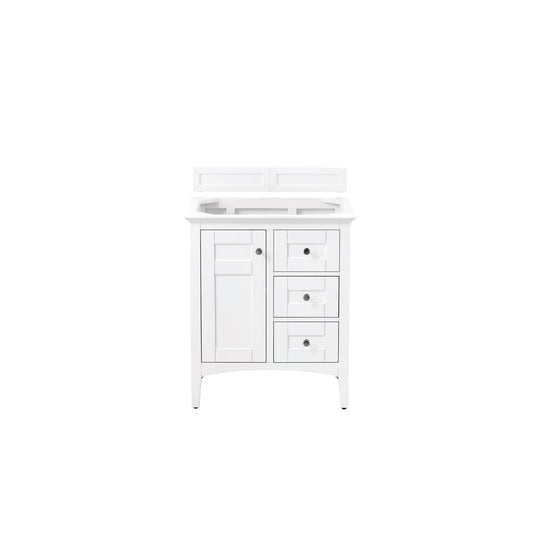 James Martin Vanities Palisades 30" Bright White Single Vanity