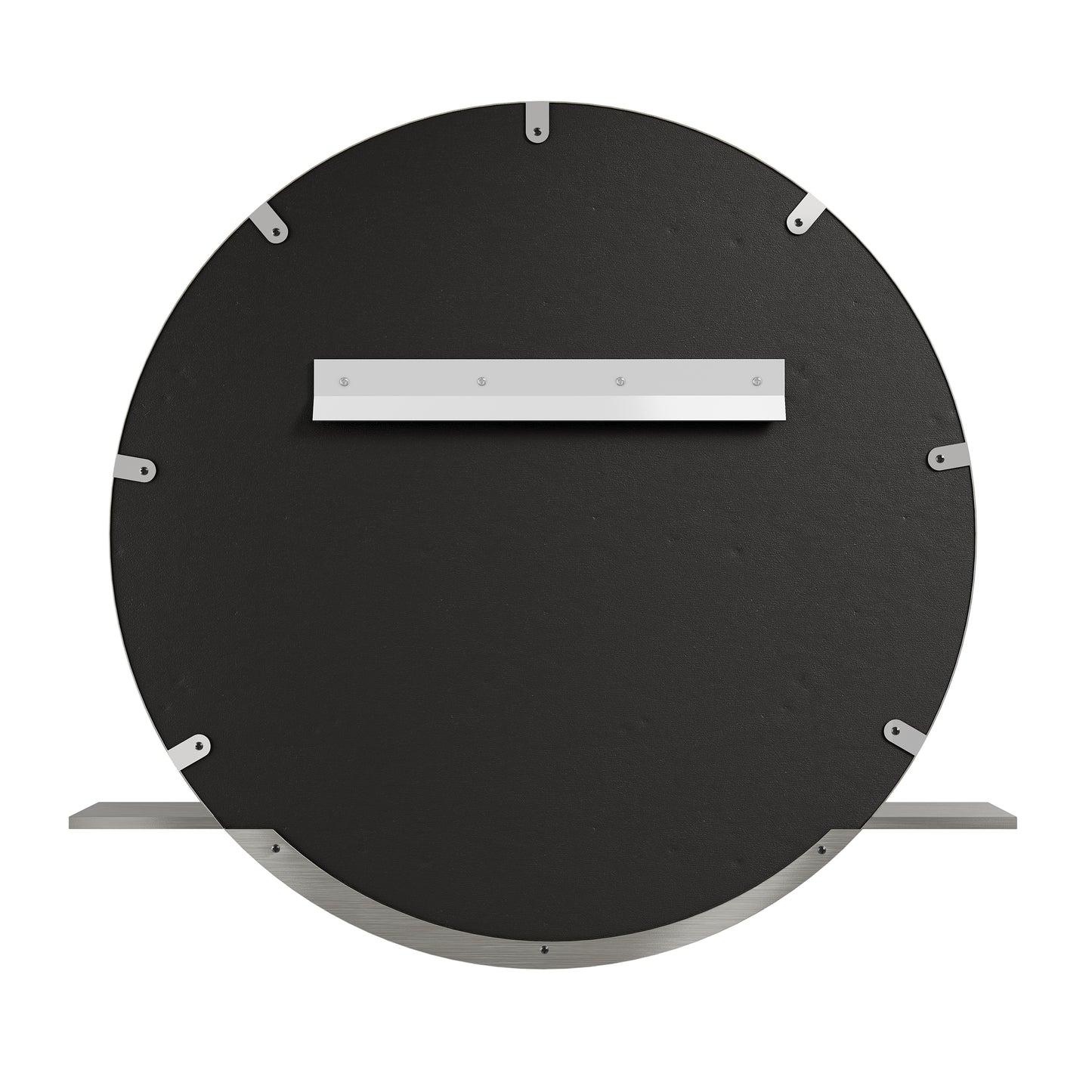 James Martin Vanities Platform 24" Brushed Nickel Mirror