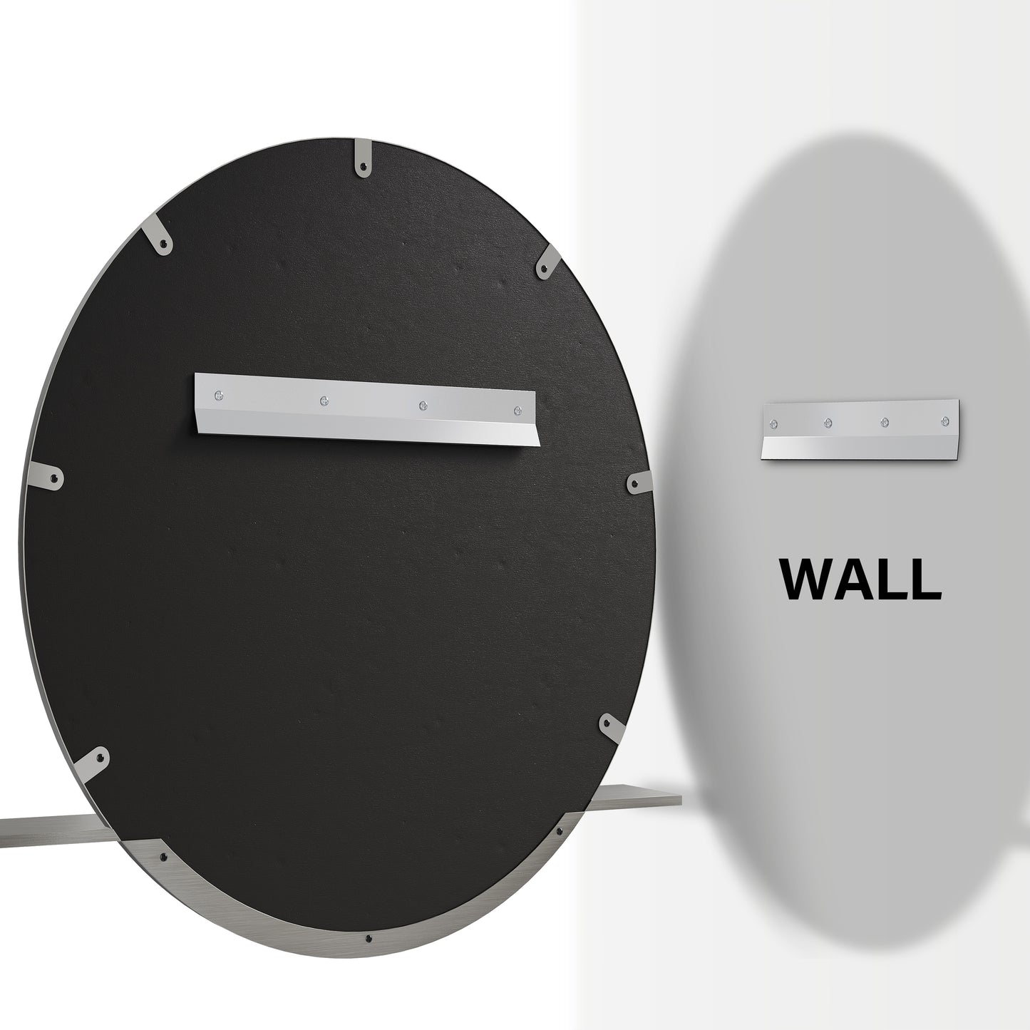 James Martin Vanities Platform 24" Brushed Nickel Mirror