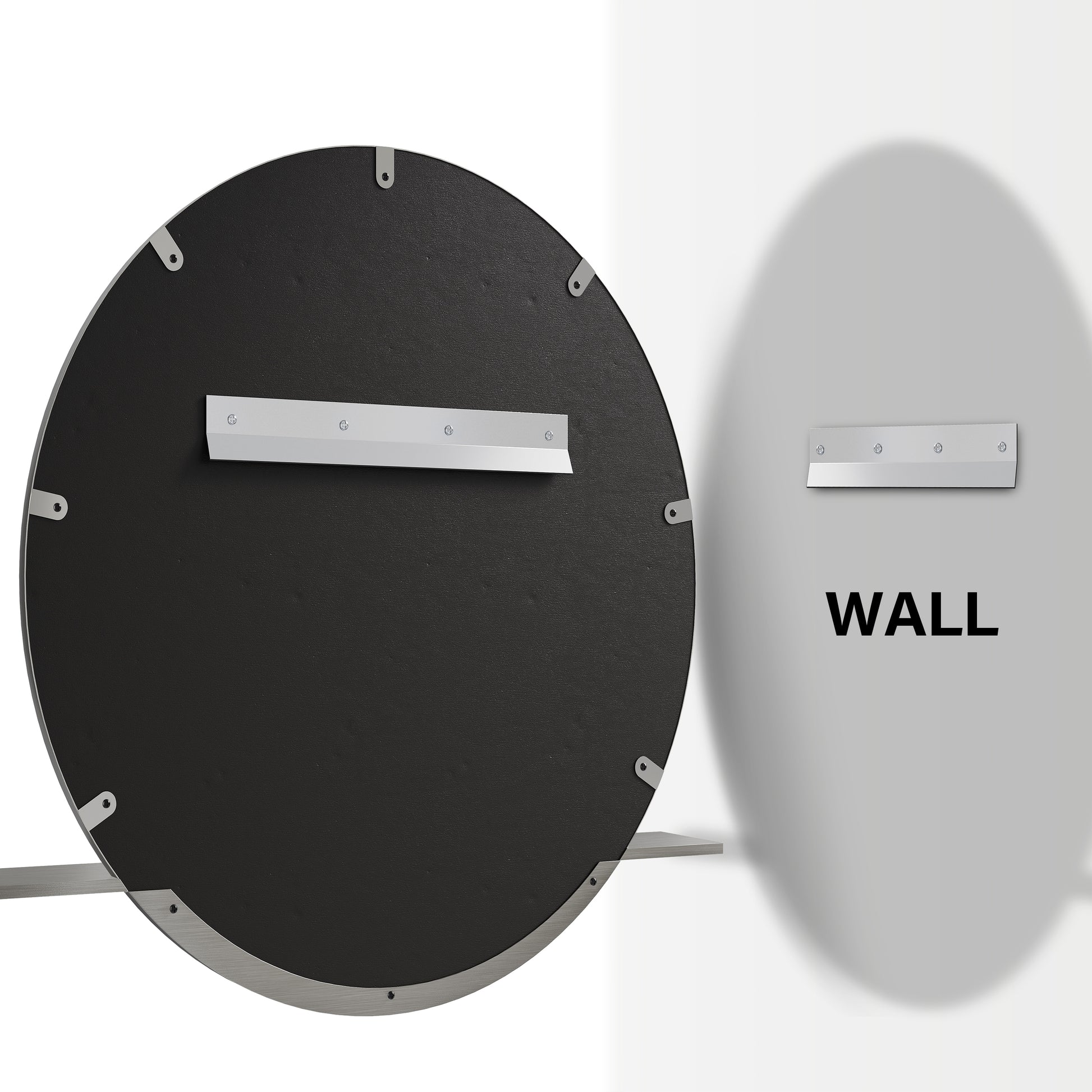 James Martin Vanities Platform 24" Brushed Nickel Mirror