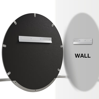 James Martin Vanities Platform 24" Brushed Nickel Mirror