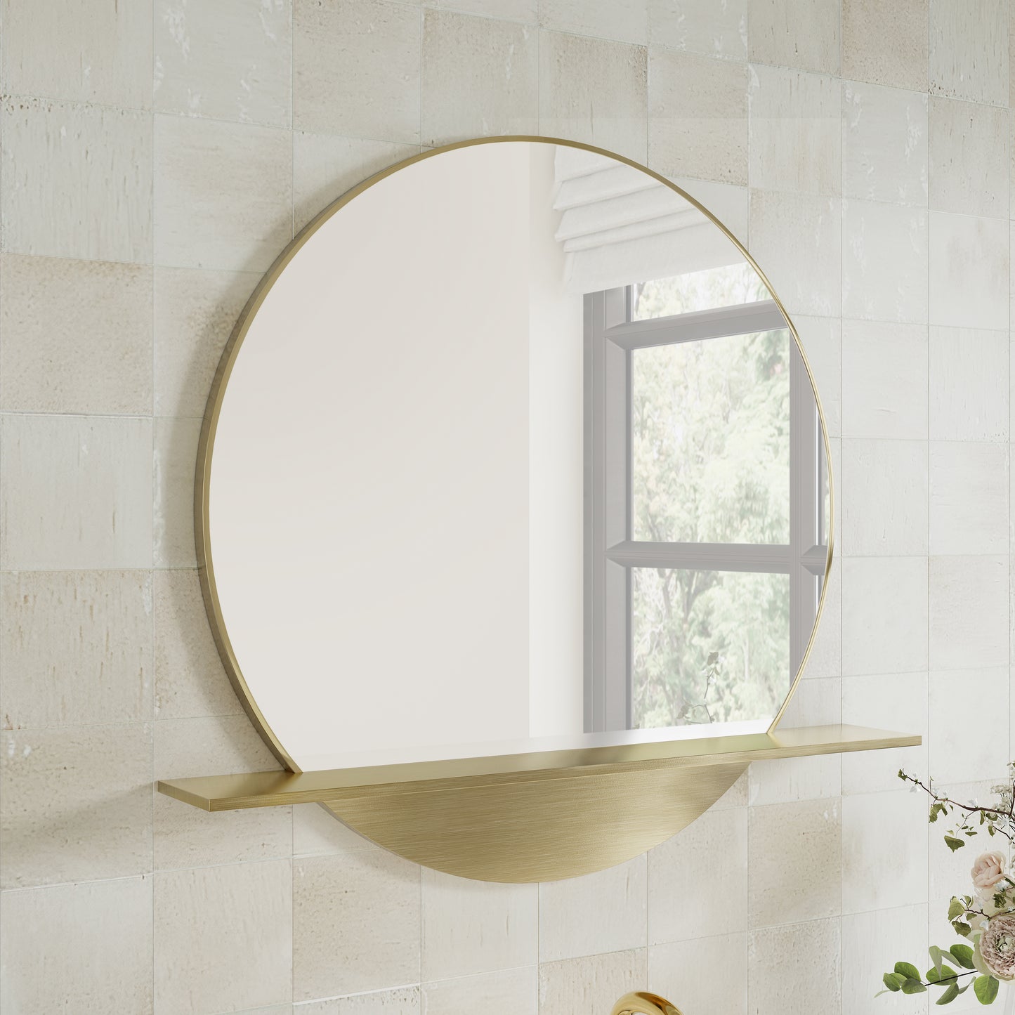 James Martin Vanities Platform 24" Radiant Gold Mirror
