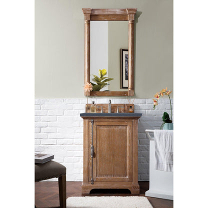James Martin Vanities Providence 26" Driftwood Single Vanity Cabinet With 3cm Charcoal Soapstone Quartz Top