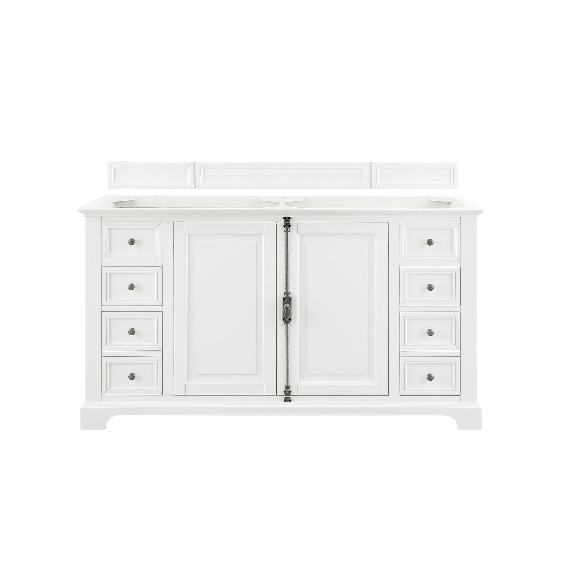 James Martin Vanities Providence 60" Bright White Double Vanity Cabinet