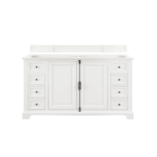 James Martin Vanities Providence 60" Bright White Single Vanity Cabinet