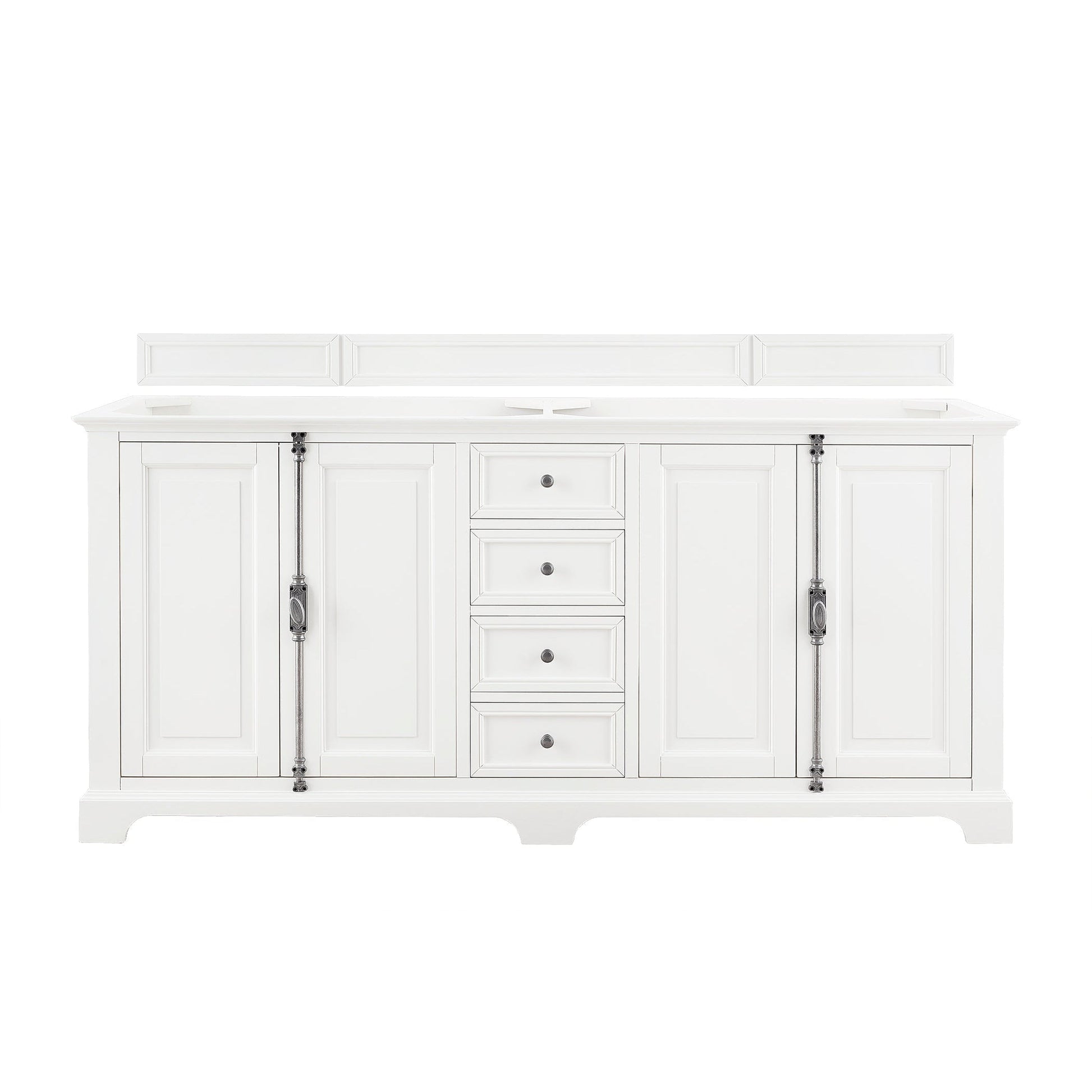 James Martin Vanities Providence 72" Bright White Double Vanity Cabinet