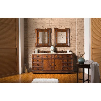 James Martin Vanities Regent 71" English Burl Double Vanity