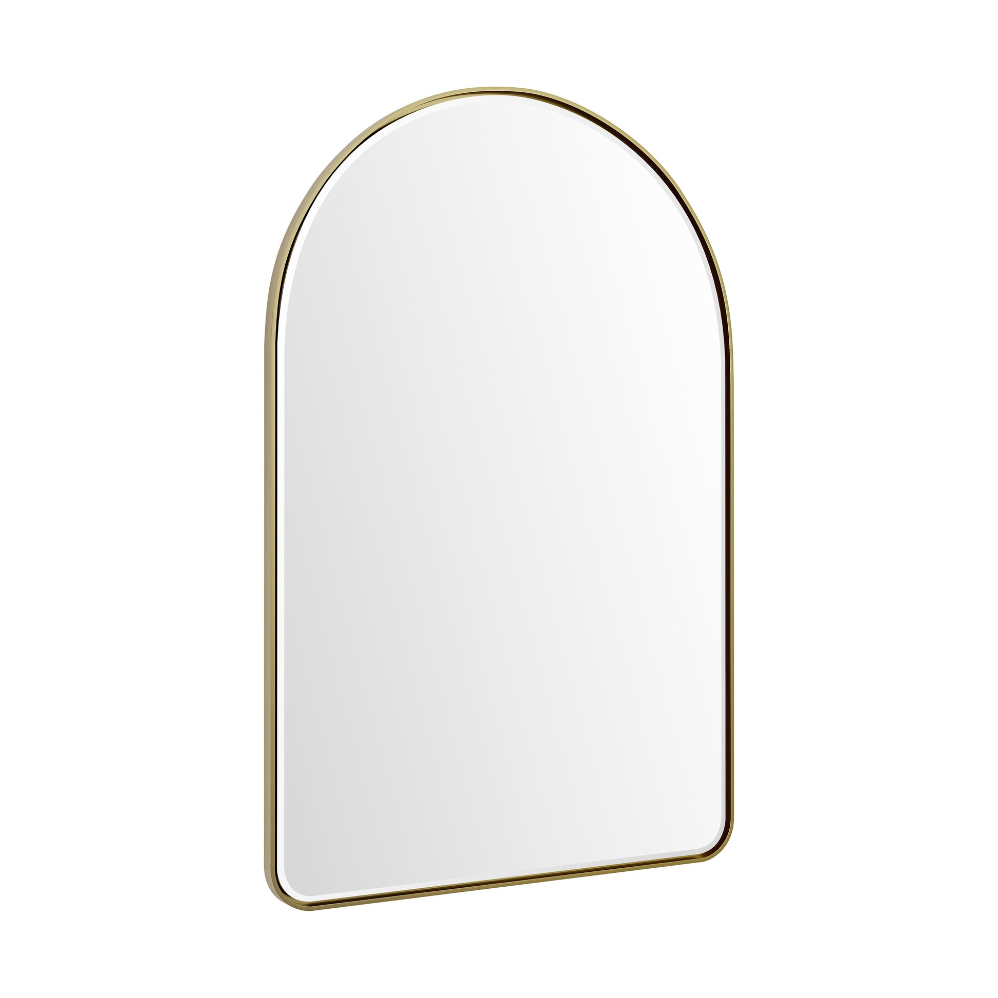 James Martin Vanities Rohe 24" Champagne Brass Arched Mirror