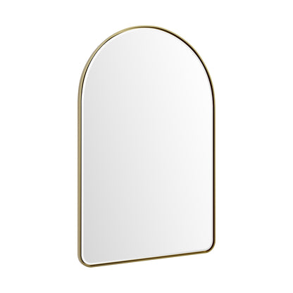 James Martin Vanities Rohe 24" Champagne Brass Arched Mirror