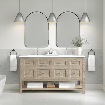 James Martin Vanities Rohe 24" Matte Black Arched Mirror