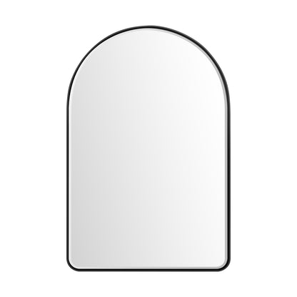James Martin Vanities Rohe 24" Matte Black Arched Mirror