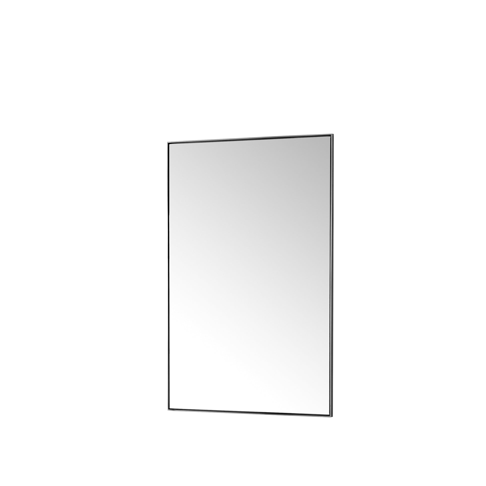 James Martin Vanities Rohe 26" Satin Nickel Rectangular Mirror