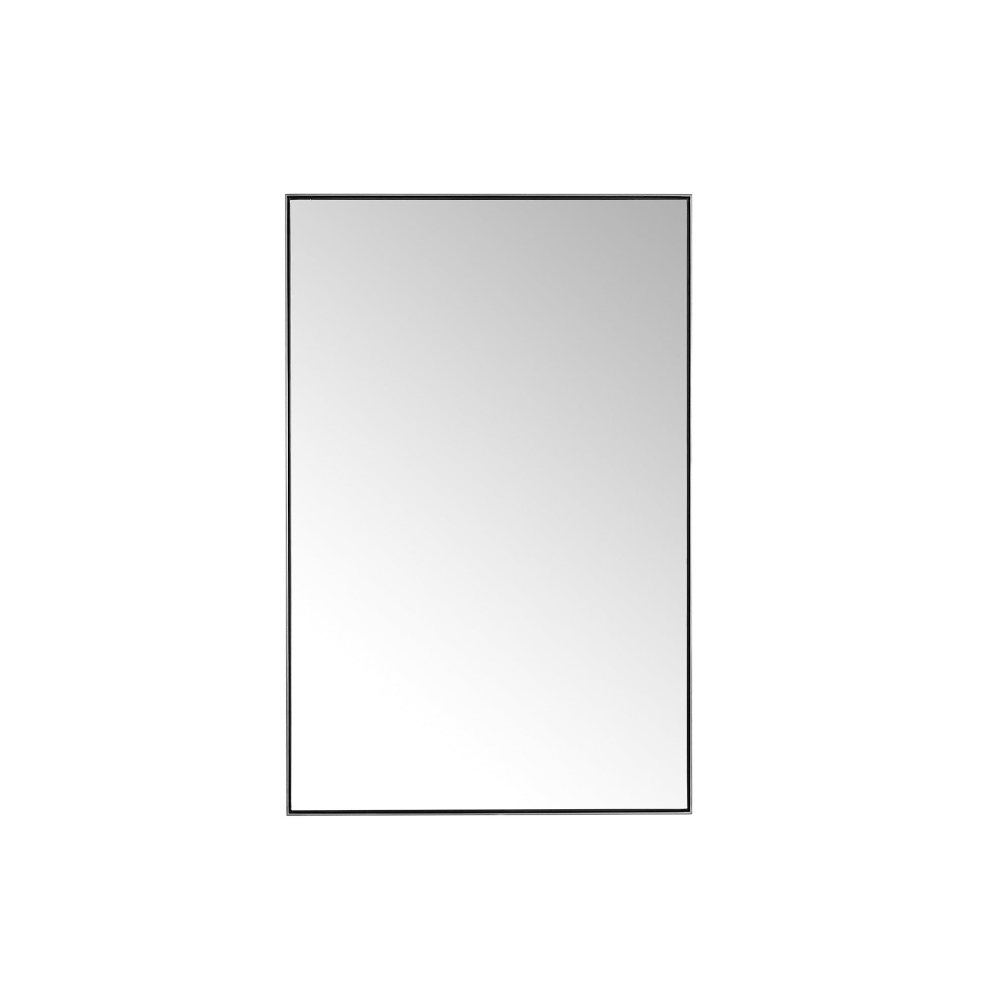 James Martin Vanities Rohe 26" Satin Nickel Rectangular Mirror