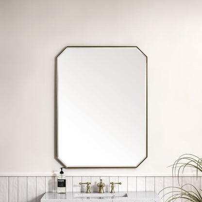 James Martin Vanities Rohe 30" Champagne Brass Octagon Mirror