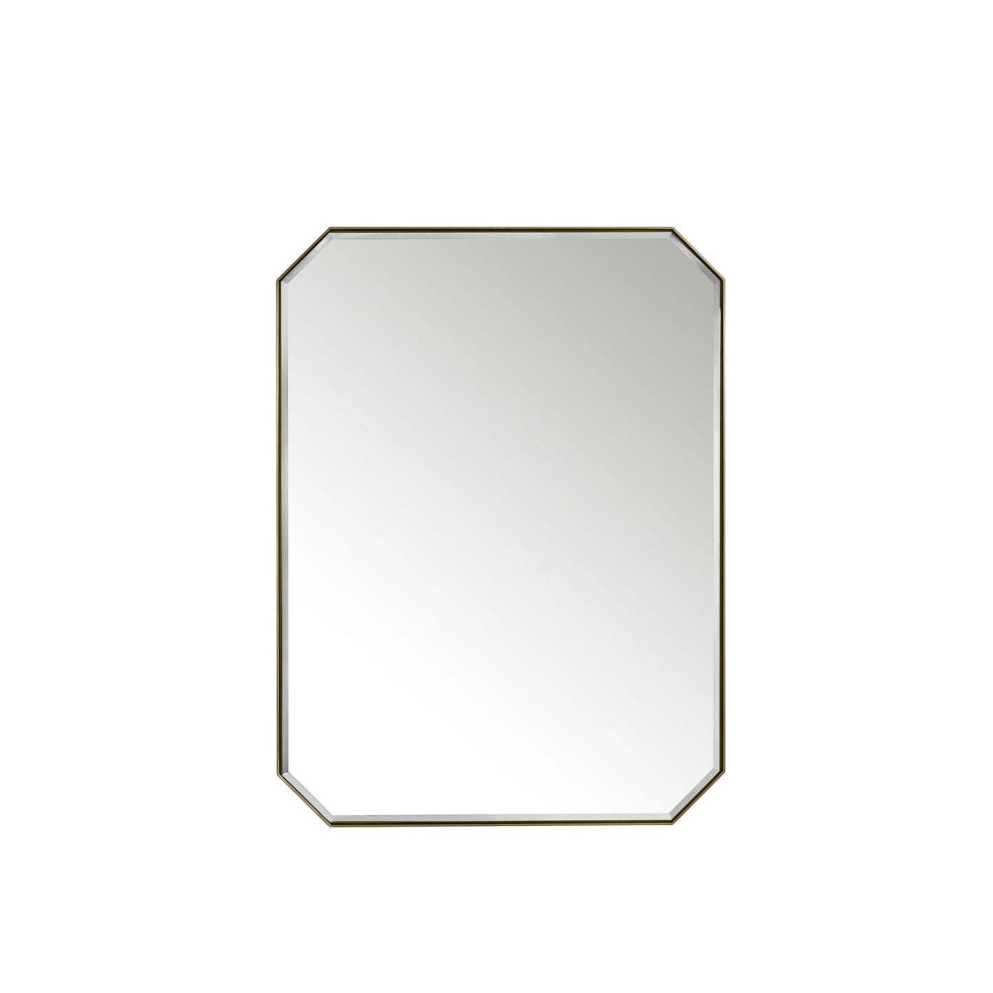 James Martin Vanities Rohe 30" Champagne Brass Octagon Mirror