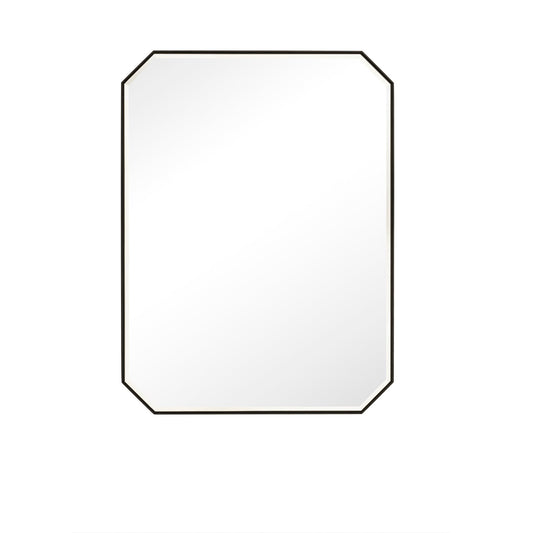 James Martin Vanities Rohe 30" Matte Black Octagon Mirror