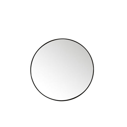 James Martin Vanities Rohe 30" Matte Black Round Mirror