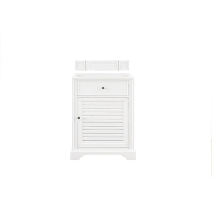 James Martin Vanities Savannah 26" Bright White Single Vanity Cabinet