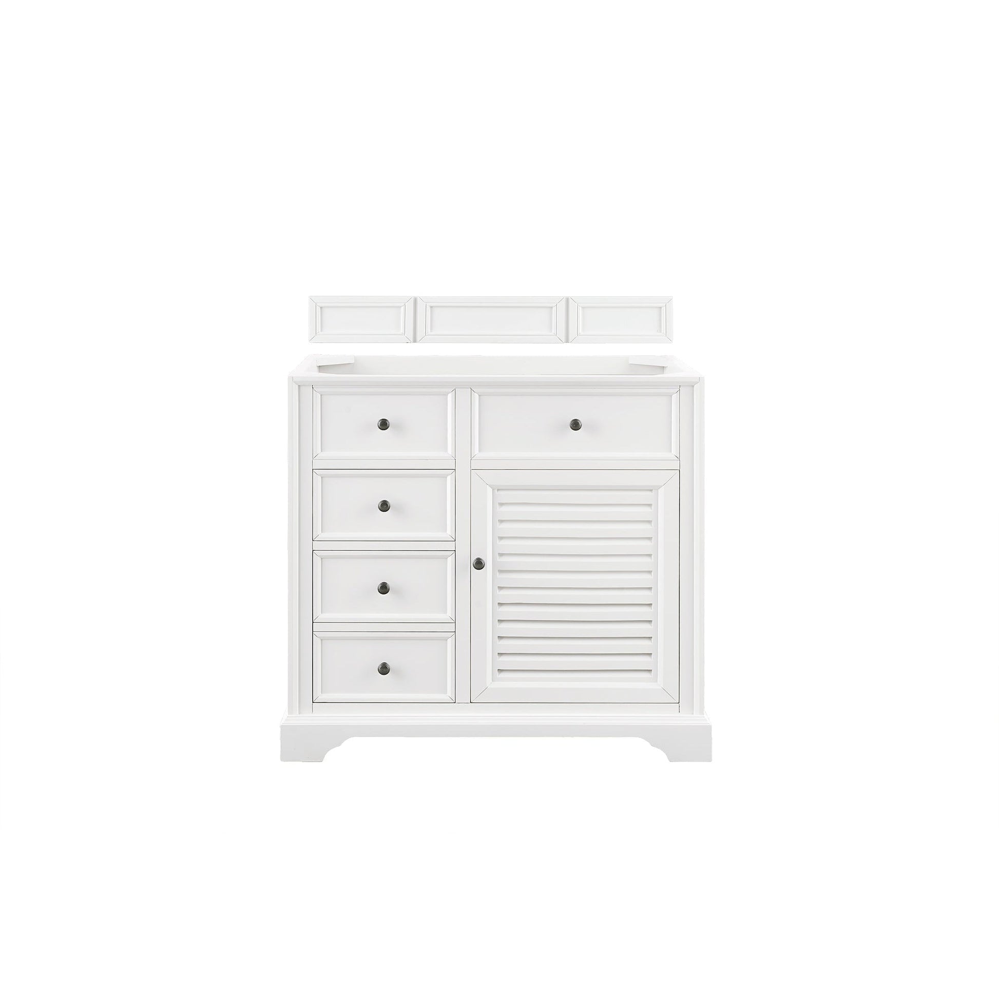 James Martin Vanities Savannah 36" Bright White Single Vanity Cabinet