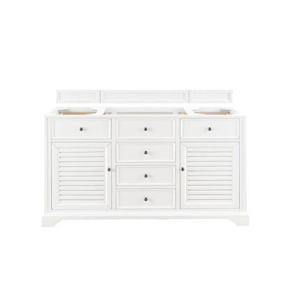 James Martin Vanities Savannah 60" Bright White Single Vanity Cabinet