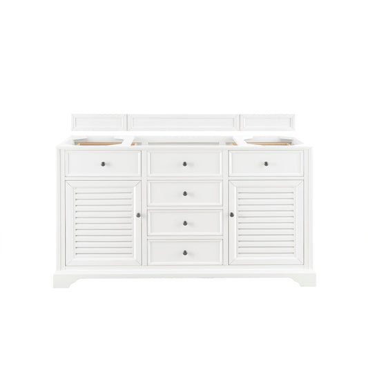 James Martin Vanities Savannah 60" Bright White Single Vanity Cabinet