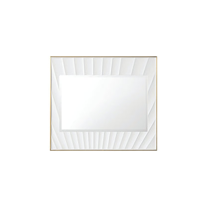 James Martin Vanities Soleil 36" Matte White with Gold Mirror