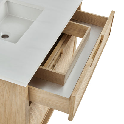 James Martin Vanities Solene 36" Seaside Oak Single Vanity