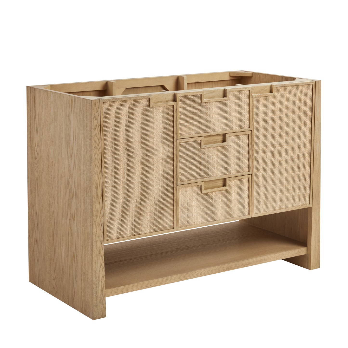 James Martin Vanities Solene 48" Seaside Oak Single Vanity With 3cm Ethereal Noctis Quartz Top