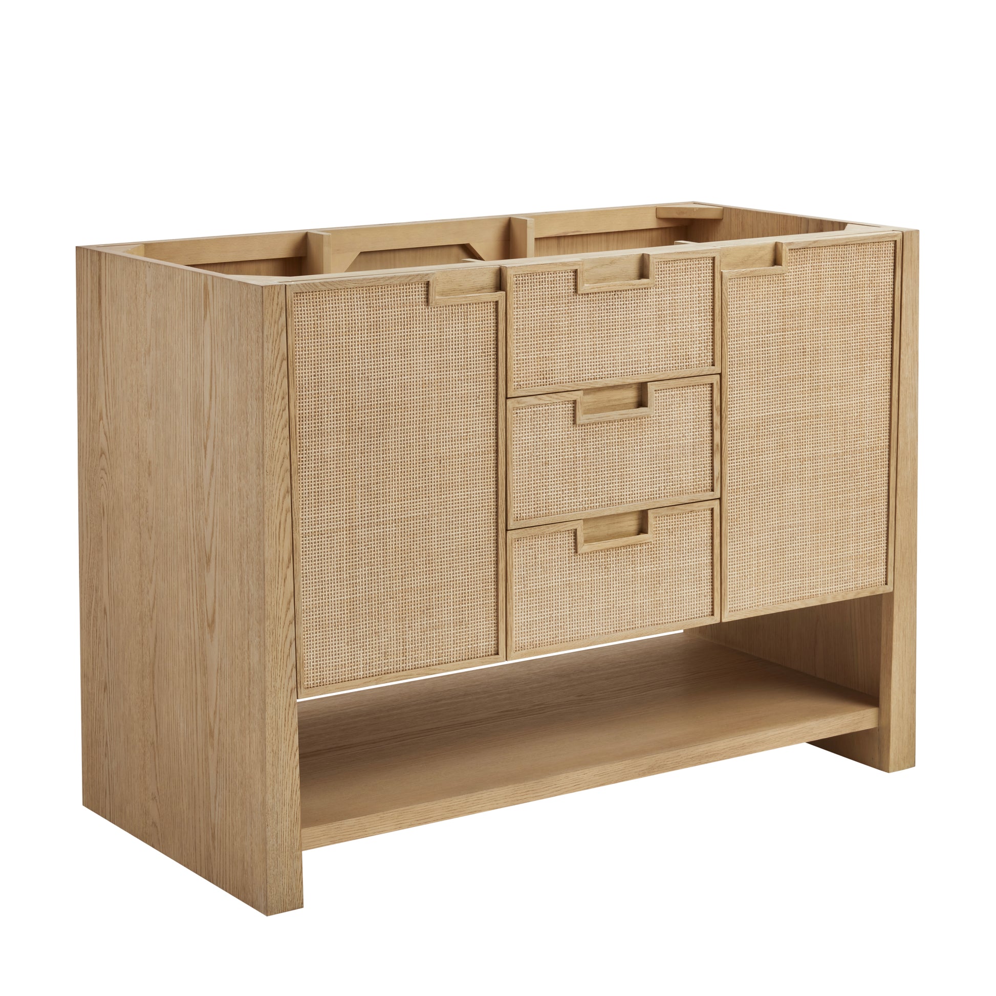 James Martin Vanities Solene 48" Seaside Oak Single Vanity With 3cm Lime Delight Quartz Top