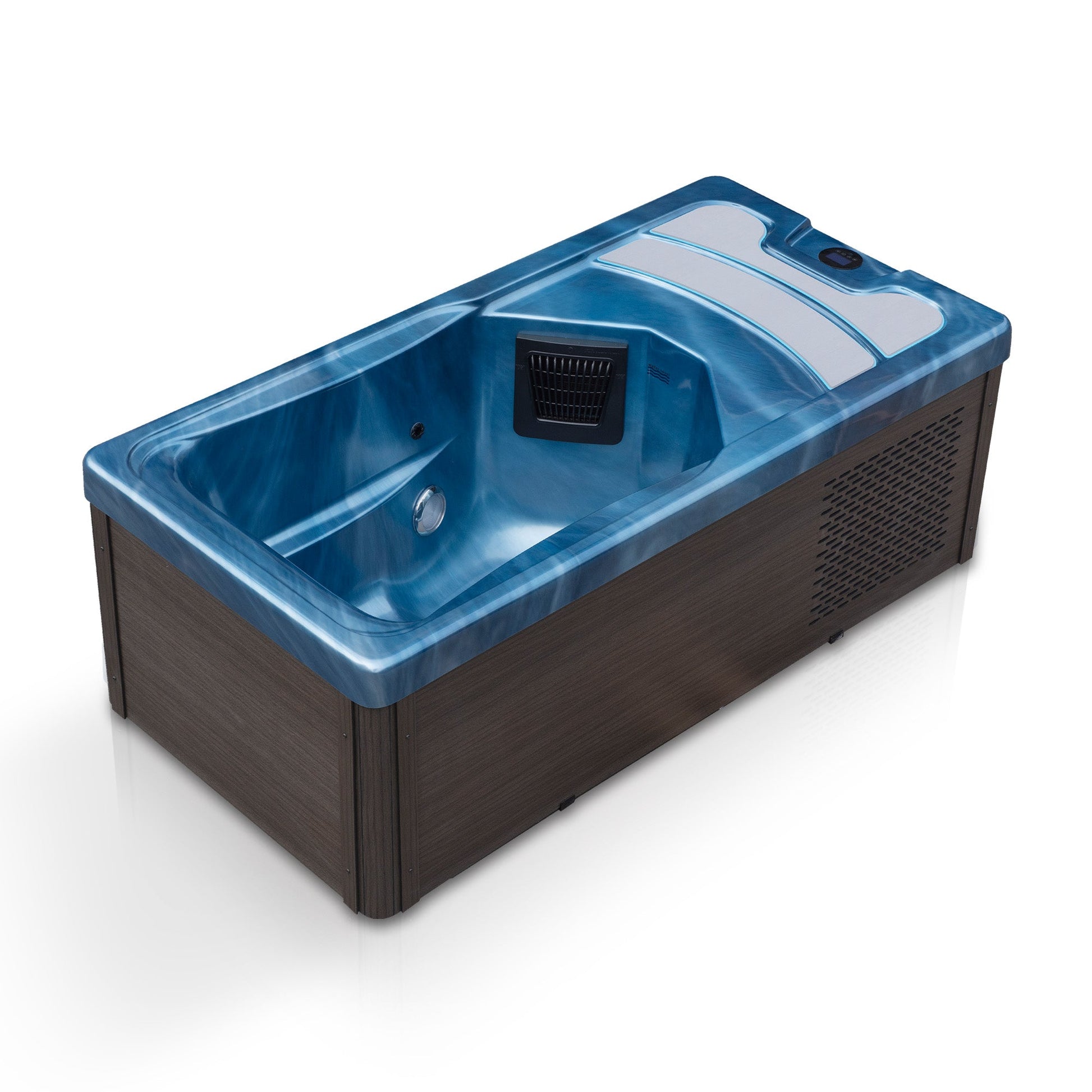 K-Plunge Borealis 79" Blue All-in-One Cold Plunge and Hot Tub With Built-in Chiller, Lights, and WiFi