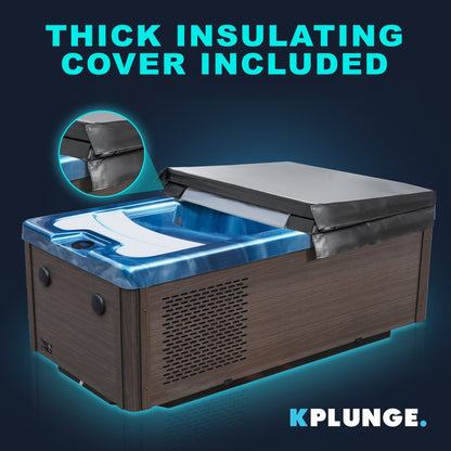 K-Plunge Borealis 79" White All-in-One Cold Plunge and Hot Tub With Built-in Chiller, Lights, and WiFi
