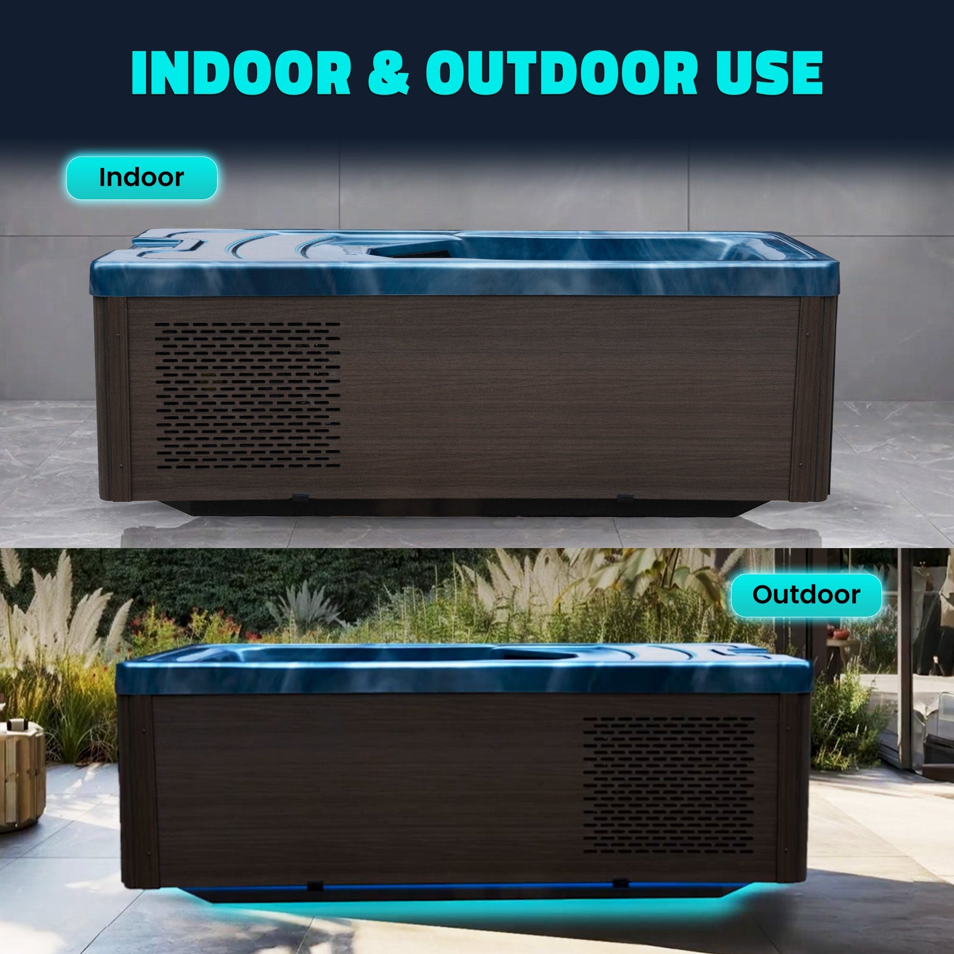 K-Plunge Borealis 79" White All-in-One Cold Plunge and Hot Tub With Built-in Chiller, Lights, and WiFi